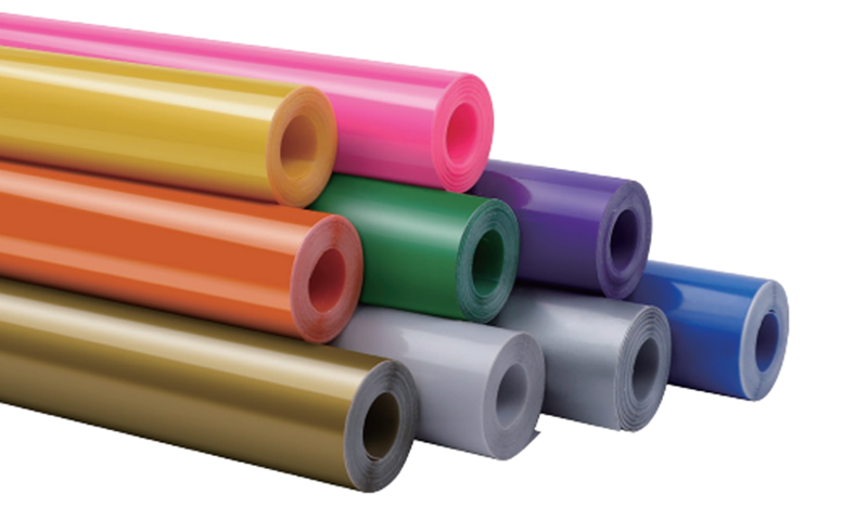 Some of the colors of the Loklik adhesive vinyl sheets